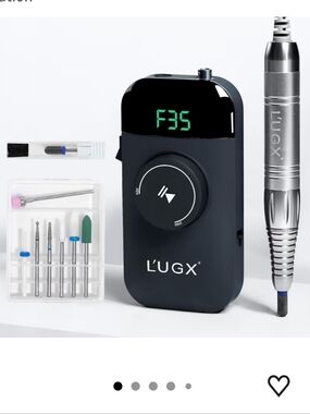 L'UGX Nail Drill 35000RPM Professional Brushless Electric Machine, Rechargeable
